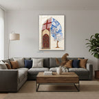 Dikey Cam Tablo Salon Duvar Tablosu Dikey Cam Islami Motifler Yeni Ev Hediyesi Ofis Tablosu