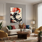 Dikey Cam Tablo Salon Duvar Tablosu Dikey Cam Japon Balina Yeni Ev Hediyesi Ofis Tablosu