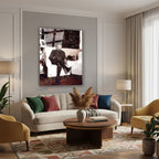 Dikey Cam Tablo Salon Duvar Tablosu Dikey Cam Kanvas Atatürk 00031 Yeni Ev Hediyesi Ofis Tablosu