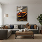 Dikey Cam Tablo Salon Duvar Tablosu Dikey Cam Lotr Yuzuk Yeni Ev Hediyesi Ofis Tablosu