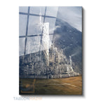 Dikey Cam Tablo Salon Duvar Tablosu Dikey Cam Minas Tirith Yeni Ev Hediyesi Ofis Tablosu