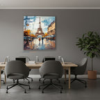 Dikey Cam Tablo Salon Duvar Tablosu Dikey Cam Paris Gorseli Yeni Ev Hediyesi Ofis Tablosu