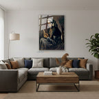 Dikey Cam Tablo Salon Duvar Tablosu Dikey Cam Vangogh 55 Yeni Ev Hediyesi Ofis Tablosu