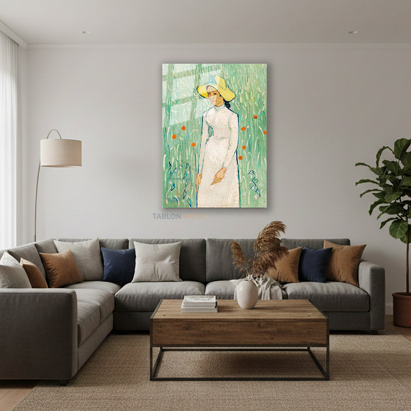 Dikey Cam Tablo Salon Duvar Tablosu Dikey Cam Vangogh 77 Yeni Ev Hediyesi Ofis Tablosu