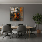 Dikey Cam Tablo Salon Duvar Tablosu Dikey Cam Violin 2 Yeni Ev Hediyesi Ofis Tablosu