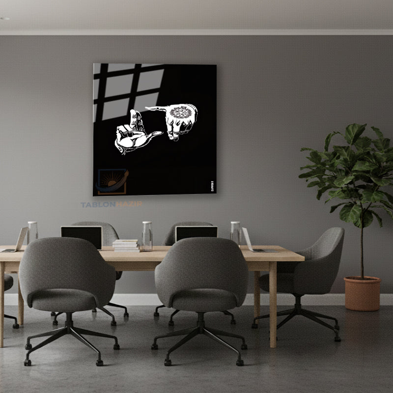 Dikey Cam Tablo Salon Duvar Tablosu Dikey Cam Cam Anime Helsing Yeni Ev Hediyesi Ofis Tablosu