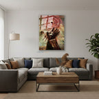 Dikey Cam Tablo Salon Duvar Tablosu Dikey Cam Fma Yeni Ev Hediyesi Ofis Tablosu