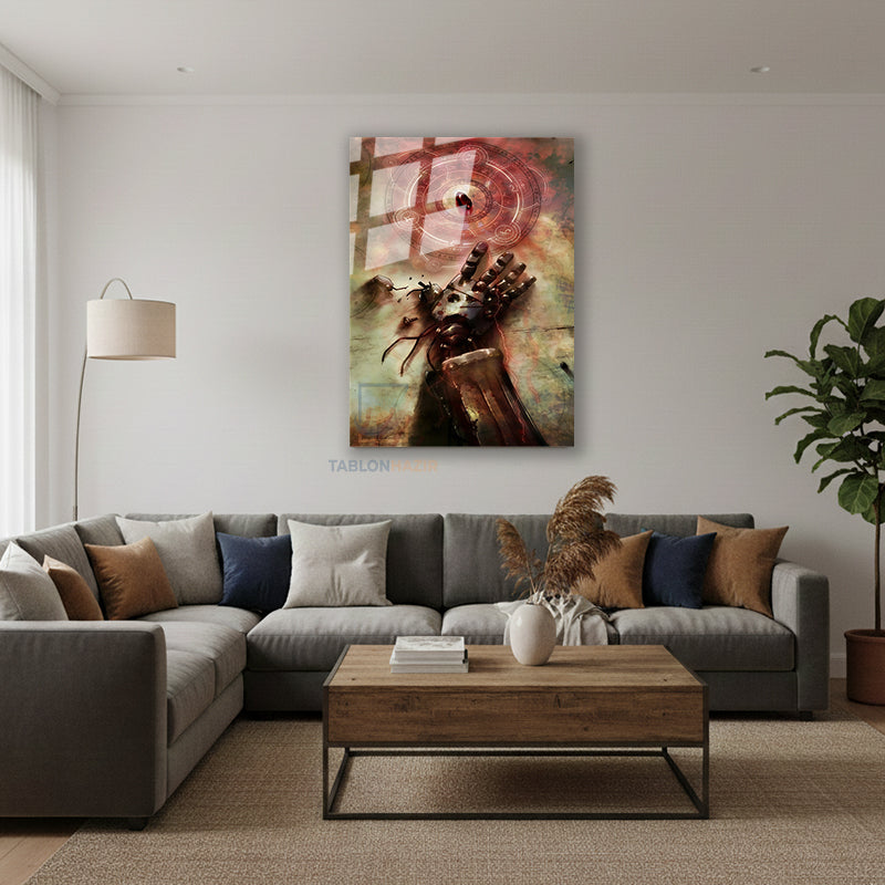 Dikey Cam Tablo Salon Duvar Tablosu Dikey Cam Fma Yeni Ev Hediyesi Ofis Tablosu