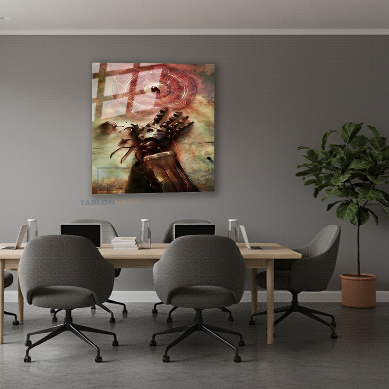 Dikey Cam Tablo Salon Duvar Tablosu Dikey Cam Fma Yeni Ev Hediyesi Ofis Tablosu