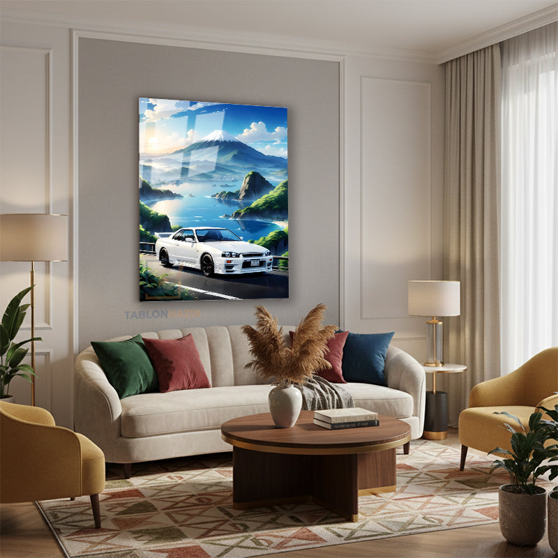 Dikey Cam Tablo Salon Duvar Tablosu Dikey Cam Fujimanzaragtr Yeni Ev Hediyesi Ofis Tablosu