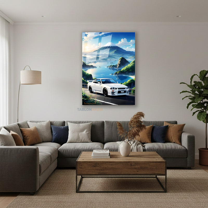 Dikey Cam Tablo Salon Duvar Tablosu Dikey Cam Fujimanzaragtr Yeni Ev Hediyesi Ofis Tablosu