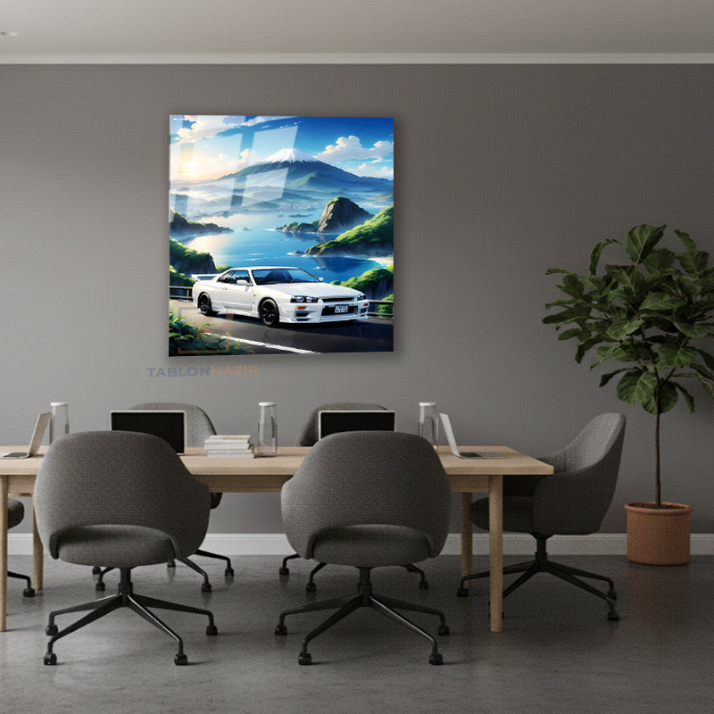 Dikey Cam Tablo Salon Duvar Tablosu Dikey Cam Fujimanzaragtr Yeni Ev Hediyesi Ofis Tablosu