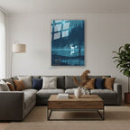 Dikey Cam Tablo Salon Duvar Tablosu Dikey Cam Harry Yeni Ev Hediyesi Ofis Tablosu