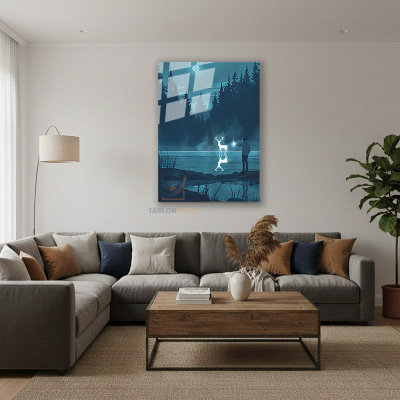 Dikey Cam Tablo Salon Duvar Tablosu Dikey Cam Harry Yeni Ev Hediyesi Ofis Tablosu