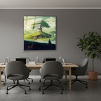 Dikey Cam Tablo Salon Duvar Tablosu Dikey Cam Lotr 1 Shire Yeni Ev Hediyesi Ofis Tablosu