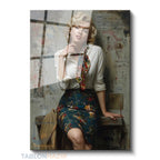 Dikey Cam Tablo Salon Duvar Tablosu Dikey Cam Mariliyn1 Yeni Ev Hediyesi Ofis Tablosu