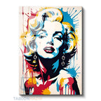 Dikey Cam Tablo Salon Duvar Tablosu Dikey Cam Mariliyn3 Yeni Ev Hediyesi Ofis Tablosu