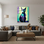 Dikey Cam Tablo Salon Duvar Tablosu Dikey Cam Mozaikedi Yeni Ev Hediyesi Ofis Tablosu