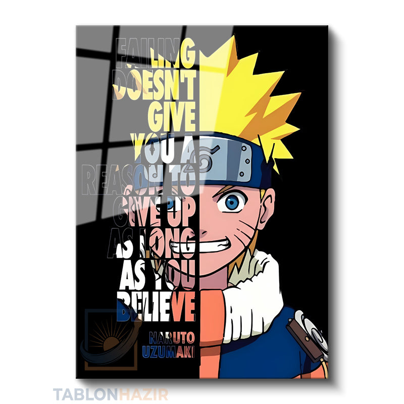 Dikey Cam Tablo Salon Duvar Tablosu Dikey Cam Naruto1 Yeni Ev Hediyesi Ofis Tablosu