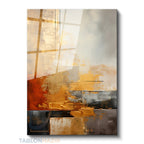 Dikey Cam Tablo Salon Duvar Tablosu Dikey Cam Soyut 0014 Yeni Ev Hediyesi Ofis Tablosu