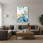 Dikey Cam Tablo Salon Duvar Tablosu Dikey Cam Soyut 0038 1 Yeni Ev Hediyesi Ofis Tablosu