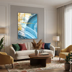 Dikey Cam Tablo Salon Duvar Tablosu Dikey Cam Soyut 0038 3 Yeni Ev Hediyesi Ofis Tablosu