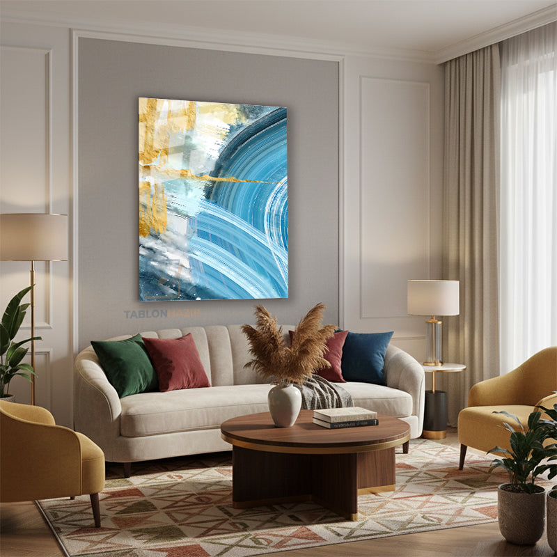Dikey Cam Tablo Salon Duvar Tablosu Dikey Cam Soyut 0038 3 Yeni Ev Hediyesi Ofis Tablosu