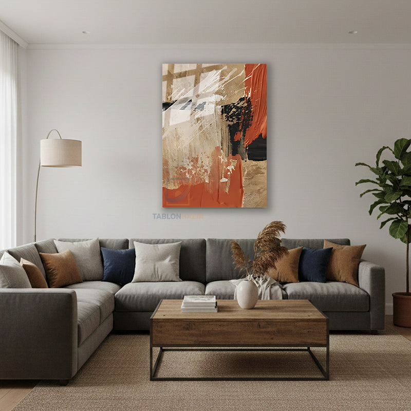 Dikey Cam Tablo Salon Duvar Tablosu Dikey Cam Soyut 0041 1 Yeni Ev Hediyesi Ofis Tablosu