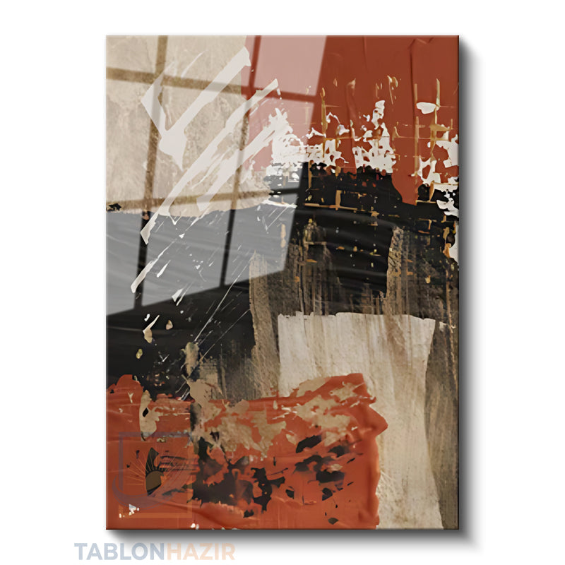 Dikey Cam Tablo Salon Duvar Tablosu Dikey Cam Soyut 0041 2 Yeni Ev Hediyesi Ofis Tablosu