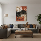 Dikey Cam Tablo Salon Duvar Tablosu Dikey Cam Soyut 0041 2 Yeni Ev Hediyesi Ofis Tablosu