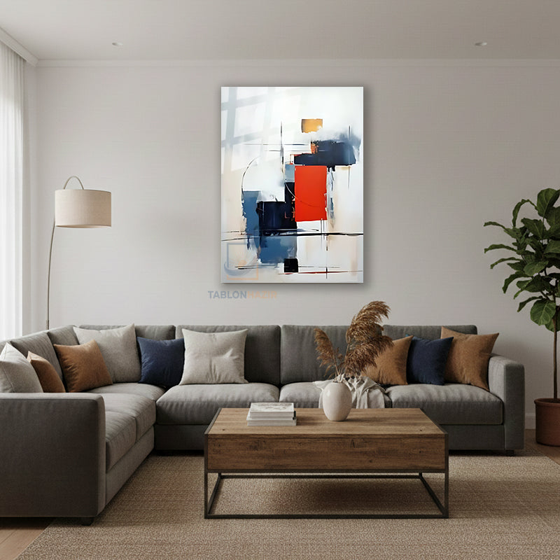 Dikey Cam Tablo Salon Duvar Tablosu Dikey Cam Soyut 0042 2 Yeni Ev Hediyesi Ofis Tablosu