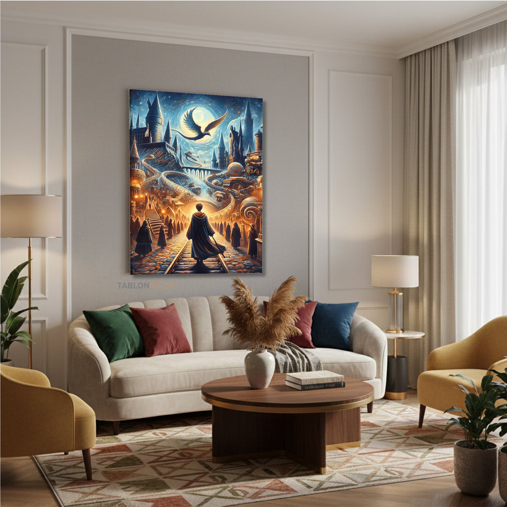 Dikey Kanvas Tablo Salon Duvar Tablosu Harry Potter 5 Yeni Ev Hediyesi Ofis Tablosu