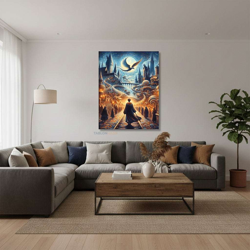 Dikey Kanvas Tablo Salon Duvar Tablosu Harry Potter 5 Yeni Ev Hediyesi Ofis Tablosu