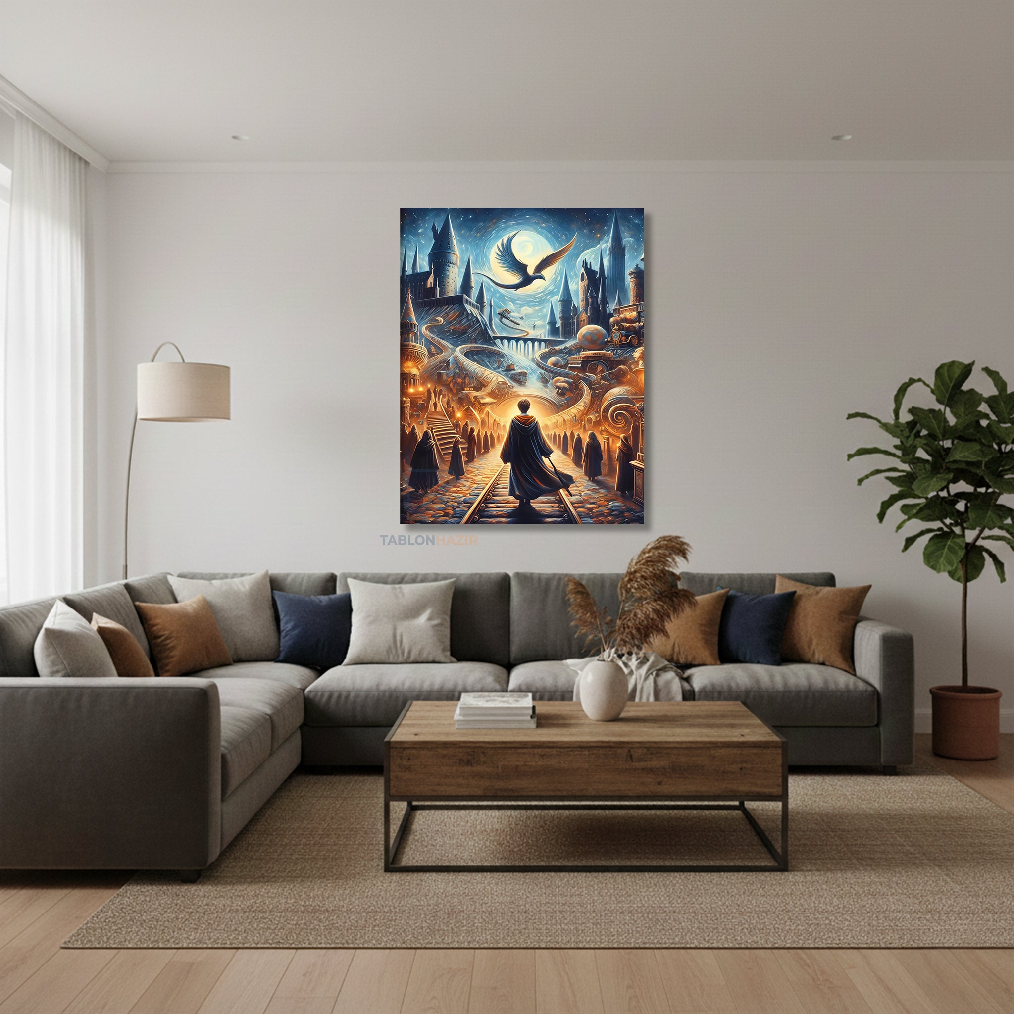 Dikey Kanvas Tablo Salon Duvar Tablosu Harry Potter 5 Yeni Ev Hediyesi Ofis Tablosu