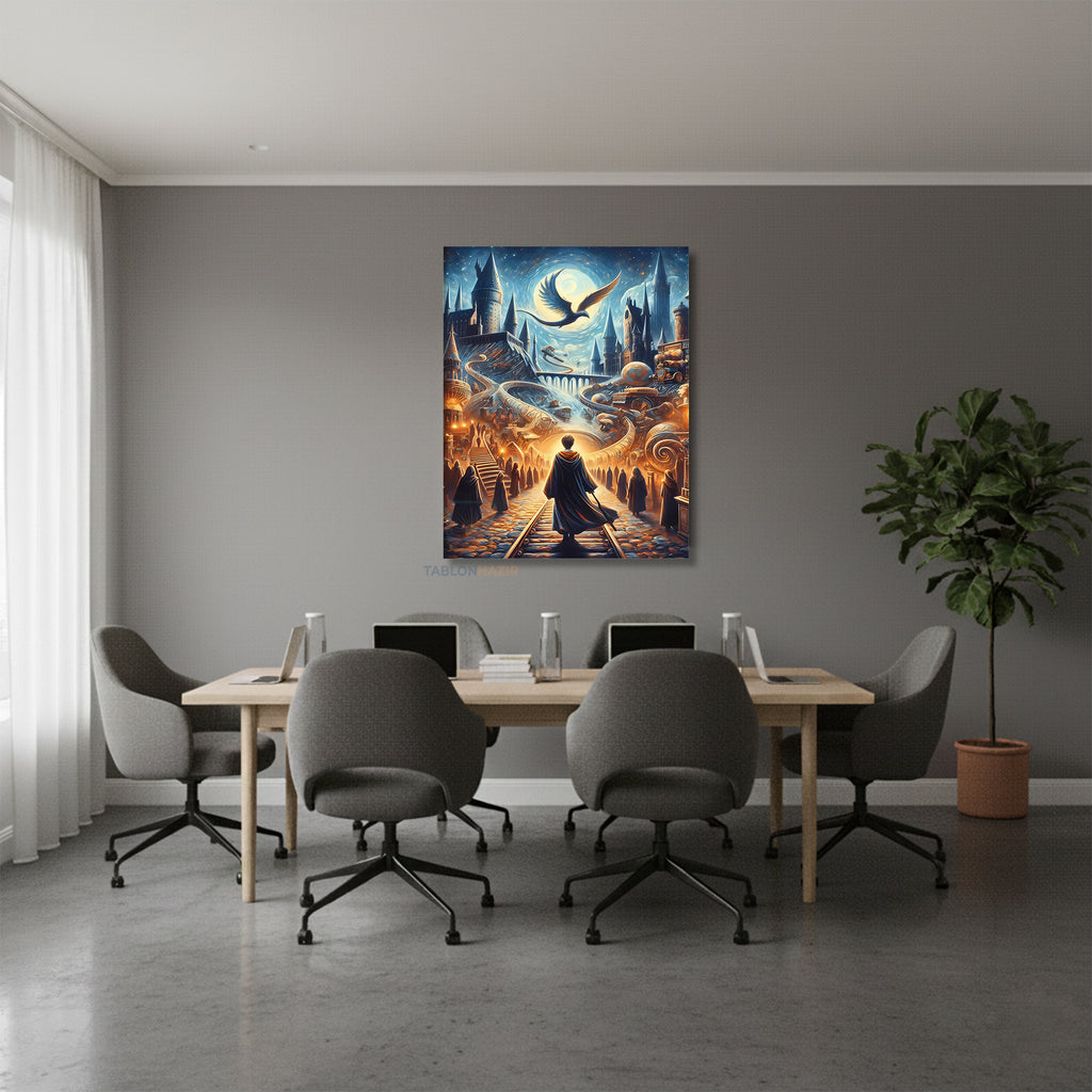 Dikey Kanvas Tablo Salon Duvar Tablosu Harry Potter 5 Yeni Ev Hediyesi Ofis Tablosu