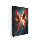 Dikey Kanvas Tablo Salon Duvar Tablosu Iki Anka Kuşu Yeni Ev Hediyesi Ofis Tablosu