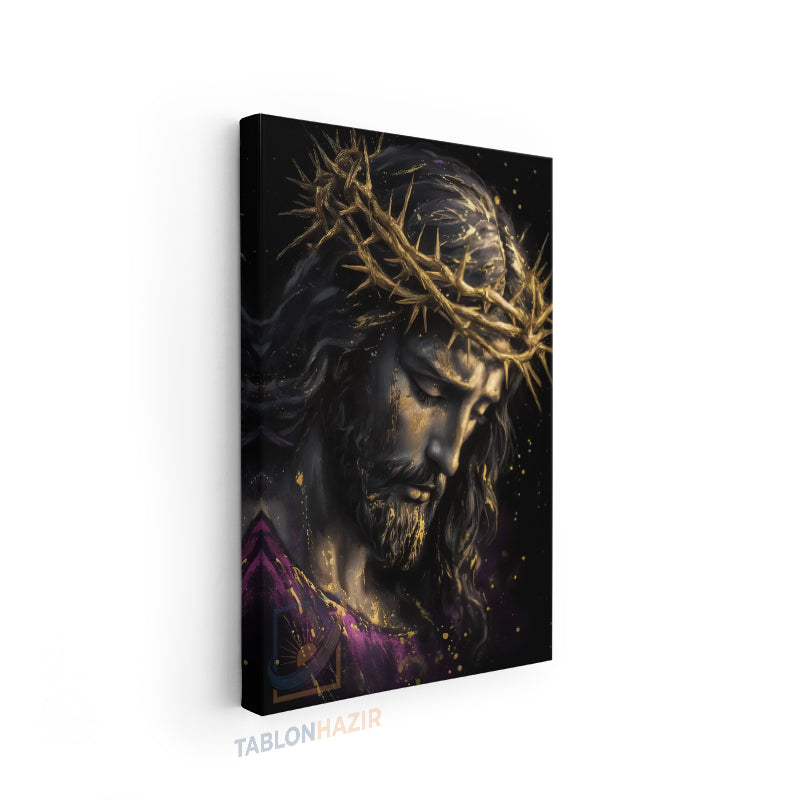 Dikey Kanvas Tablo Salon Duvar Tablosu Isa Soyut Tasarım Yeni Ev Hediyesi Ofis Tablosu