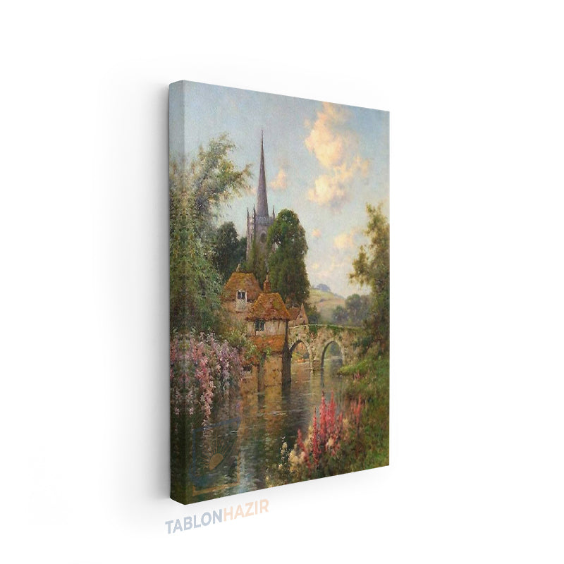 Dikey Kanvas Tablo Salon Duvar Tablosu Louis Aston Knight Yeni Ev Hediyesi Ofis Tablosu