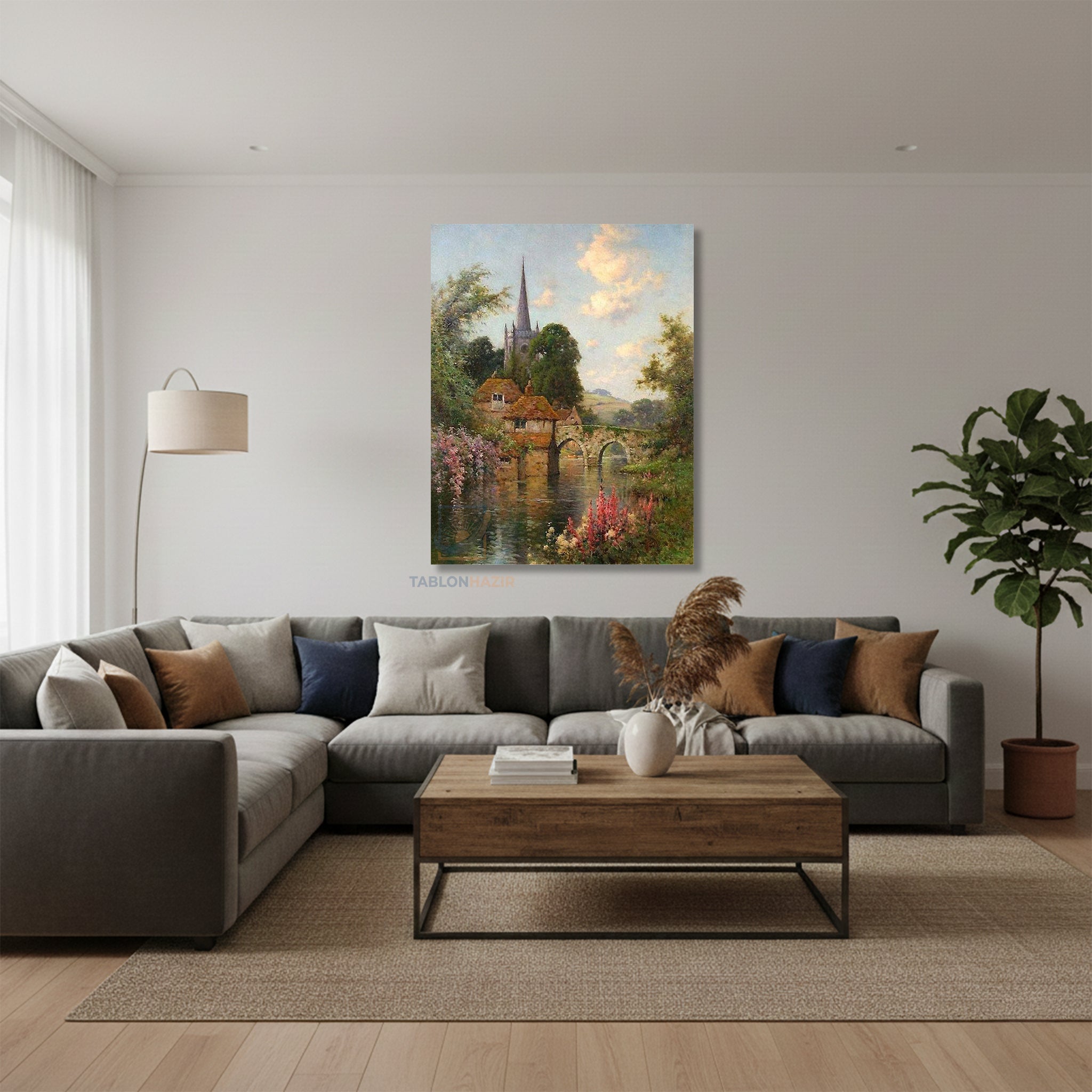 Dikey Kanvas Tablo Salon Duvar Tablosu Louis Aston Knight Yeni Ev Hediyesi Ofis Tablosu