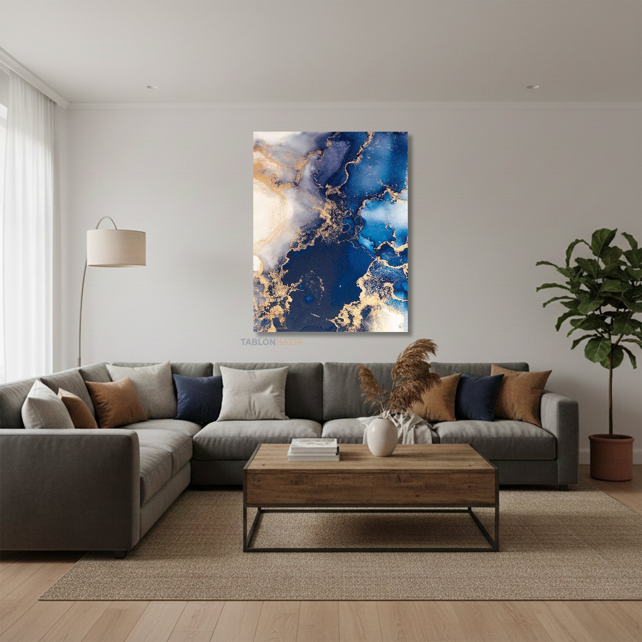 Dikey Kanvas Tablo Salon Duvar Tablosu Mermer Deseni Tasarım Yeni Ev Hediyesi Ofis Tablosu
