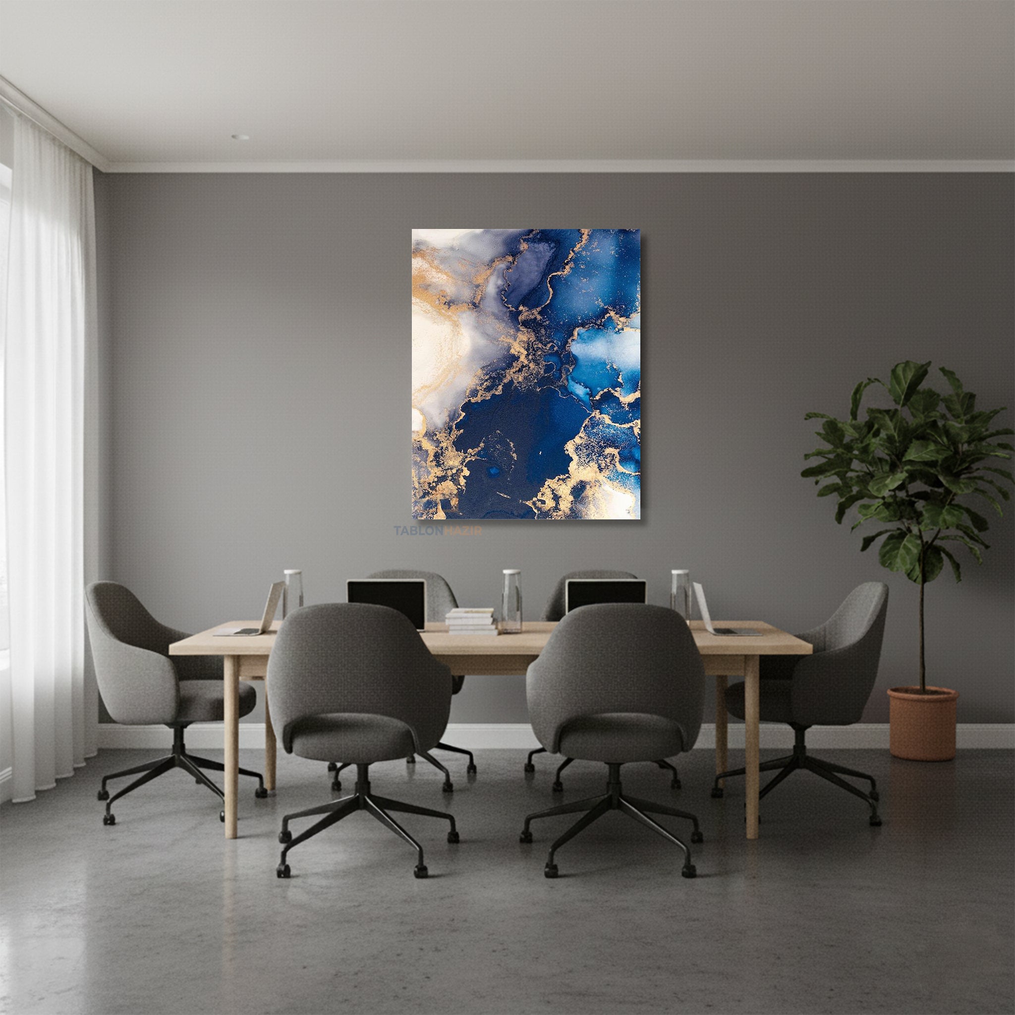 Dikey Kanvas Tablo Salon Duvar Tablosu Mermer Deseni Tasarım Yeni Ev Hediyesi Ofis Tablosu