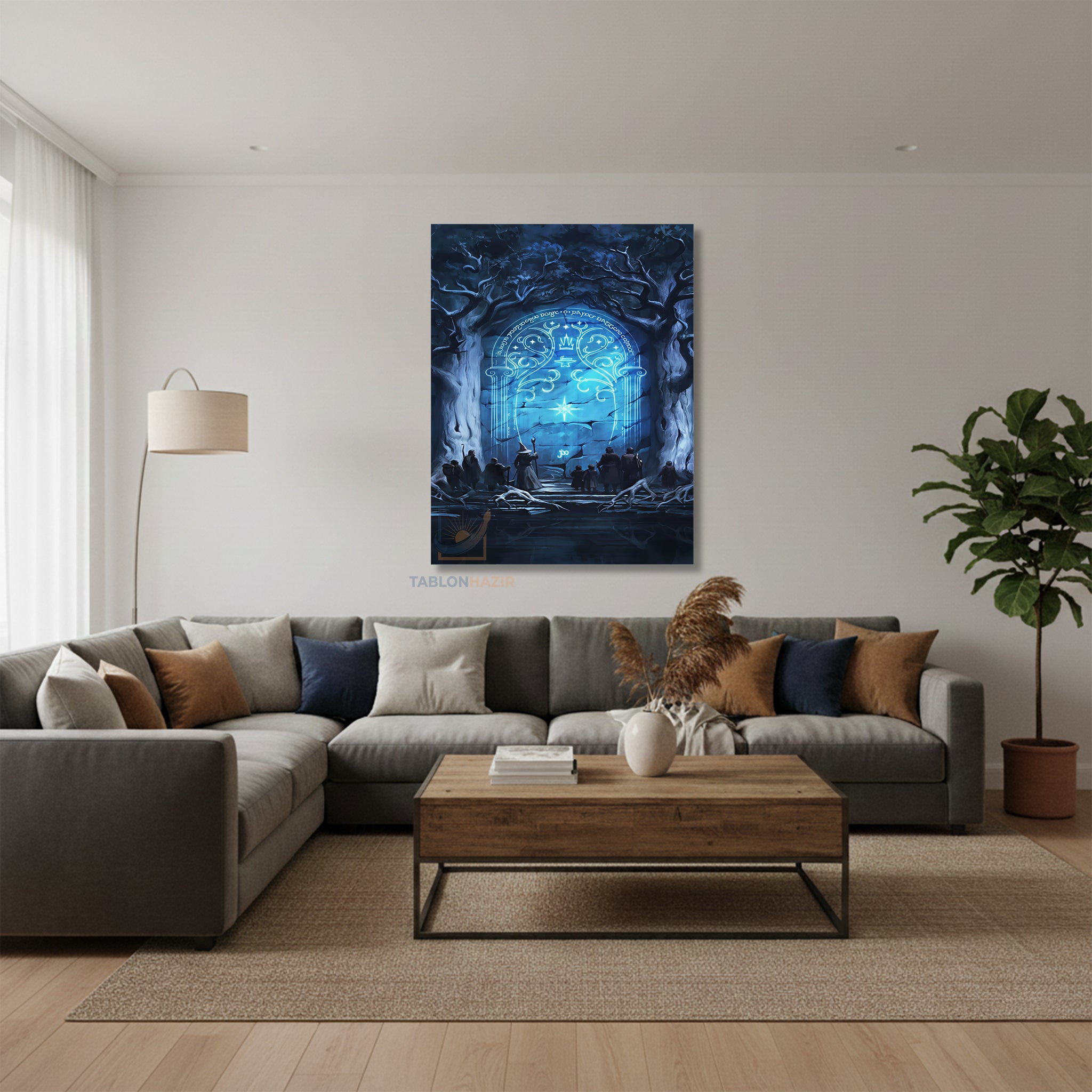 Dikey Kanvas Tablo Salon Duvar Tablosu Moria Gecidi Yeni Ev Hediyesi Ofis Tablosu