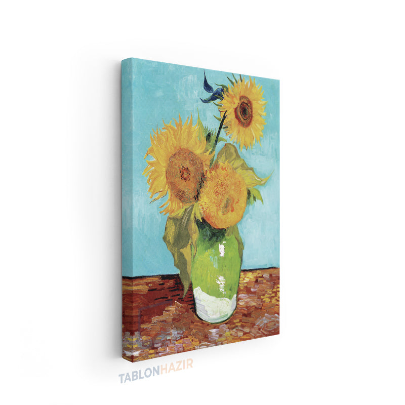 Dikey Kanvas Tablo Salon Duvar Tablosu Vangogh 101 Yeni Ev Hediyesi Ofis Tablosu