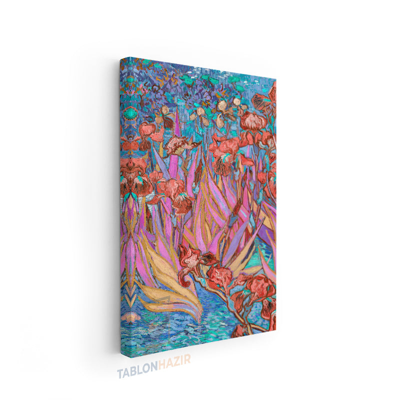 Dikey Kanvas Tablo Salon Duvar Tablosu Vangogh 119 Yeni Ev Hediyesi Ofis Tablosu