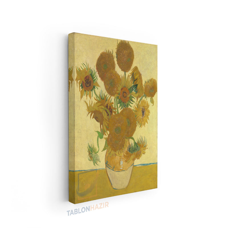 Dikey Kanvas Tablo Salon Duvar Tablosu Vangogh 136 Yeni Ev Hediyesi Ofis Tablosu