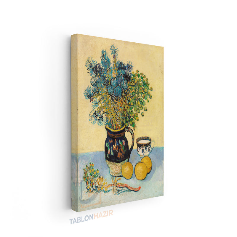 Dikey Kanvas Tablo Salon Duvar Tablosu Vangogh 62 Yeni Ev Hediyesi Ofis Tablosu