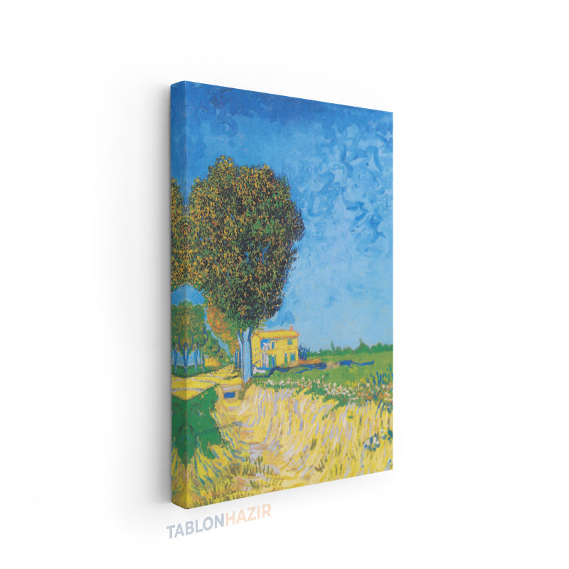 Dikey Kanvas Tablo Salon Duvar Tablosu Vangogh 86 Yeni Ev Hediyesi Ofis Tablosu