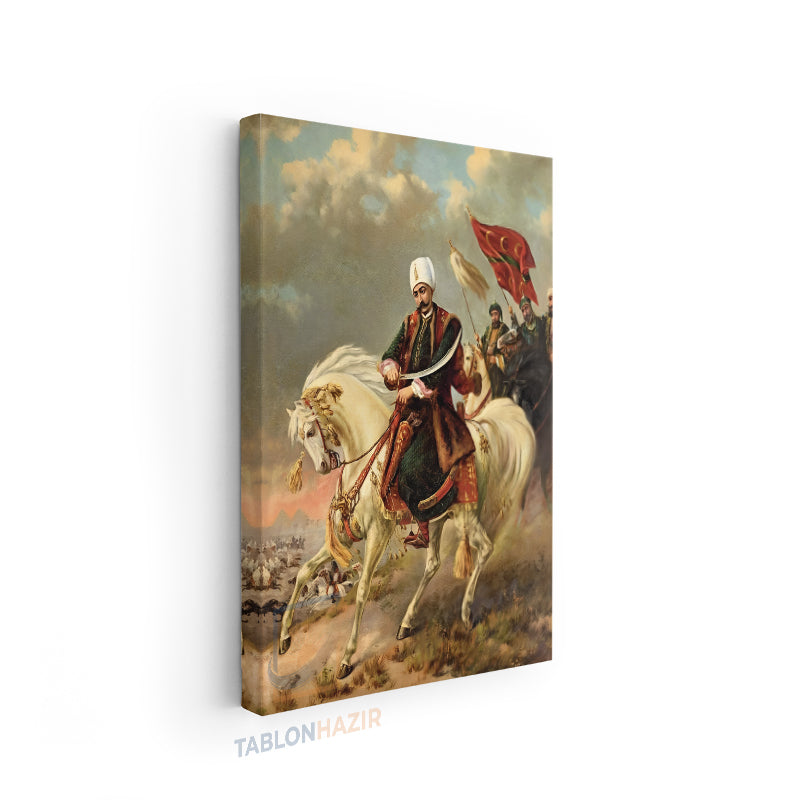 Dikey Kanvas Tablo Salon Duvar Tablosu Yavuz Sultan Selim Yeni Ev Hediyesi Ofis Tablosu