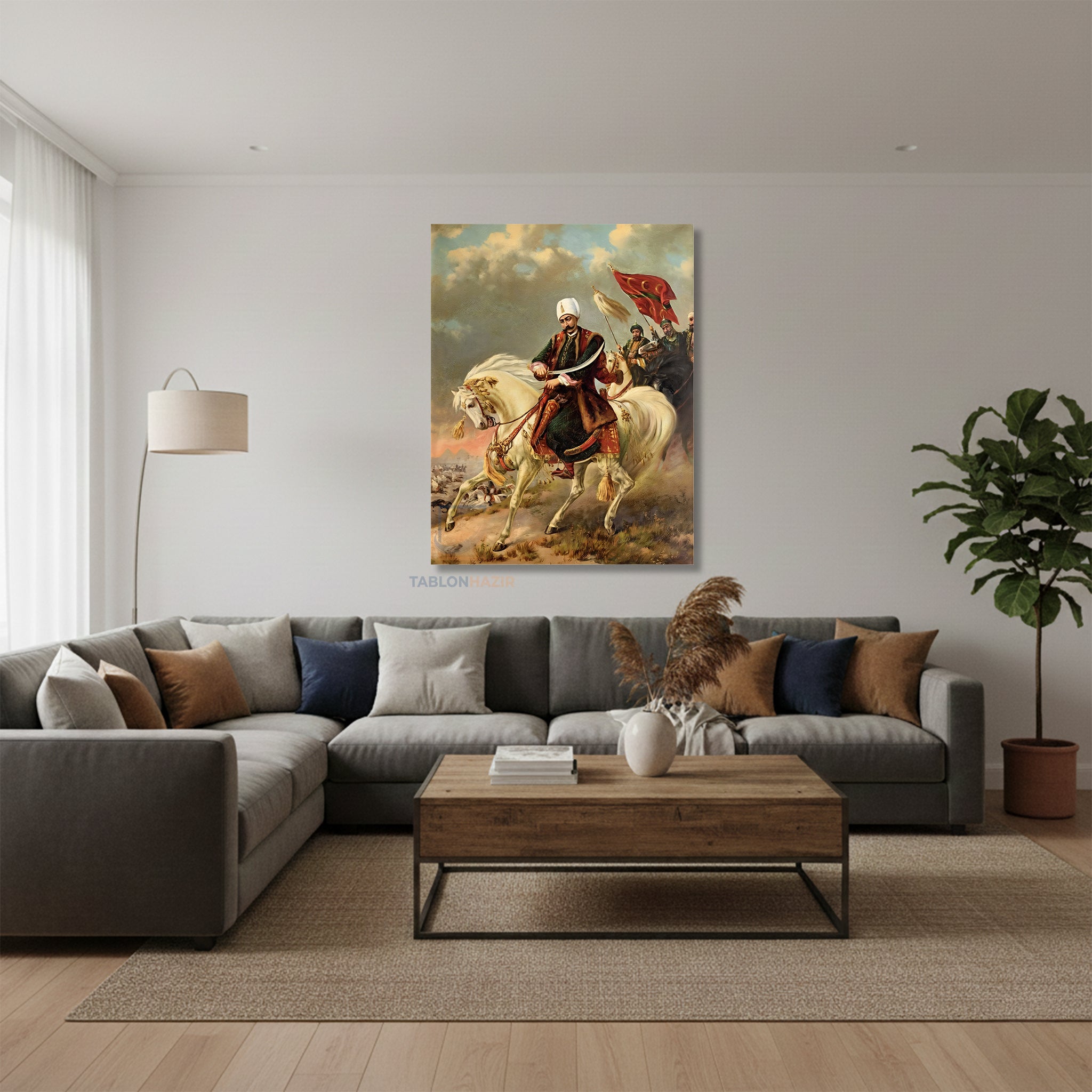Dikey Kanvas Tablo Salon Duvar Tablosu Yavuz Sultan Selim Yeni Ev Hediyesi Ofis Tablosu