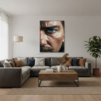 Dikey Kanvas Tablo Salon Duvar Tablosu Atatürk Yarim Portre Yeni Ev Hediyesi Ofis Tablosu